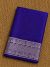 Indiehaat | Blue Mina Mashru Katan Silk Saree | Meenakari