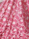 Indiehaat | Pink Mashru Katan Silk Saree | Brocade