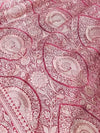 Indiehaat | Pink Mashru Katan Silk Saree | Brocade