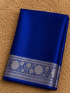 Indiehaat | Blue Mashru Katan Silk Saree | Brocade