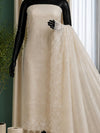 Indiehaat | White Kota Doria Suit Set | Embroidery