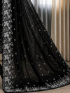 Indiehaat | Black Kota Doria Suit Set | Embroidery
