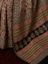 Indiehaat | Beige Chanderi Silk Kalamkari Saree