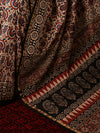 Indiehaat | Beige Chanderi Silk Kalamkari Saree