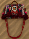 Indiehaat | Brown Kambadiay Patch Work Bags