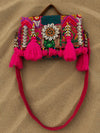 Indiehaat | Pink Kambadiay Patch Work Bags