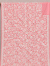 Indiehaat | Peach Georgette Chikankari Saree | Party Wear