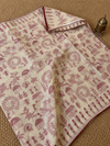 Indiehaat | Silkmark Certified Tussar Silk Embroidered Saree Beige