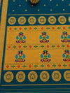 Indiehaat | Handloom Weaving Paithani Silk Saree Blue