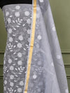 Indiehaat | Kota Doria Gota Patti Suit Gray