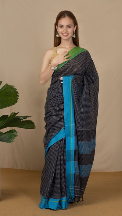 Patteda Anchu Handloom Cotton Sarees Online | Indiehaat
