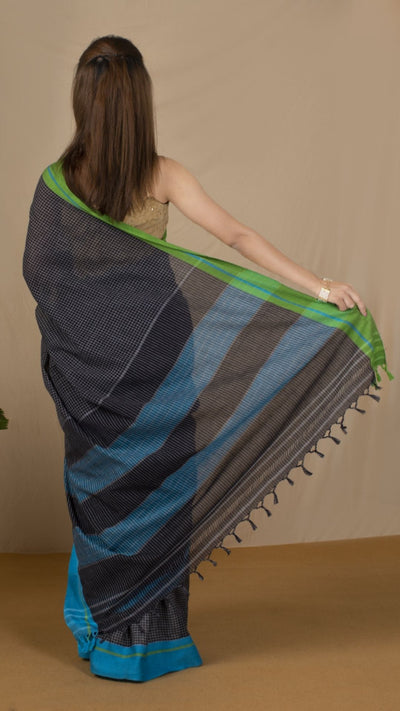 Patteda Anchu Handloom Cotton Sarees Online | Indiehaat