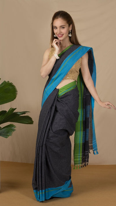 Patteda Anchu Handloom Cotton Sarees Online | Indiehaat