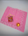 Indiehaat | Kota Doria Embroidered Pink Saree | Mesmerizing