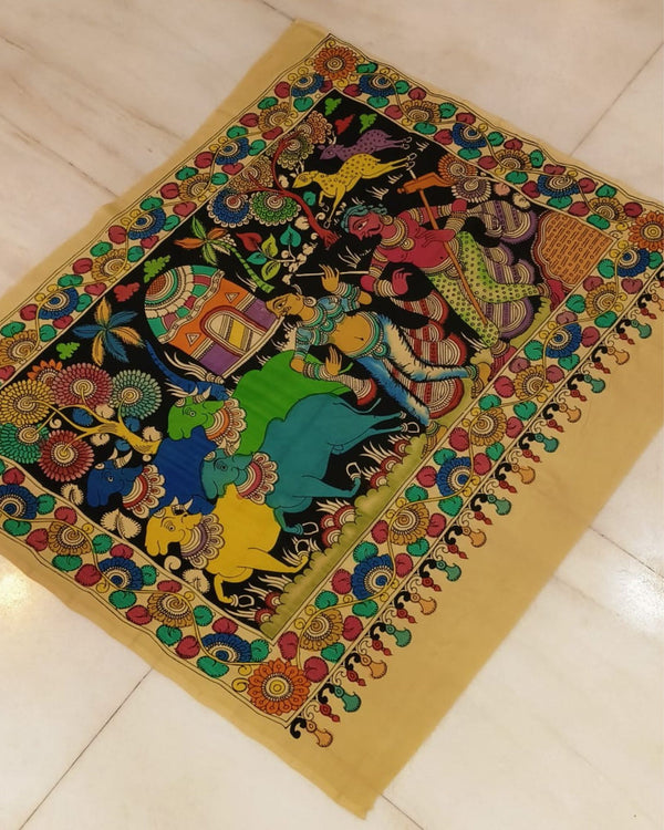 Indiehaat|Bangalori Silk Multicolor Wall Hanging|Unique DÃƒÆ’Ã‚Â©cor