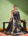 Jayashree Silk Plain Sarees Black Online – Timeless Elegance