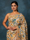 Indiehaat | Banswara Cotton Silk Saree Beige