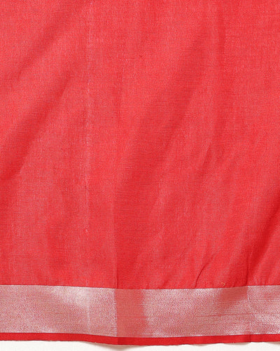 Indiehaat | Pure Linen Embroidered Saree Yellow