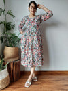 Color-Rich Blockprinted Cotton Long Dress