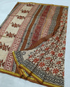 Indiehaat | Chanderi Silk Kalamkari Beige Saree