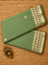 Indiehaat | Kota Doria Saree Gota Patti Buti Embroidery Green