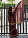 Intriguing Handloom Jayashree Silk Saree Coffee Brown