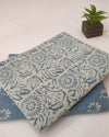 Indiehaat | Blockprinted Cotton Suit (Top & Bottom) Blue