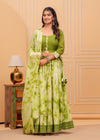 Indiehaat | Blockprinted Green Lehanga Choli Set