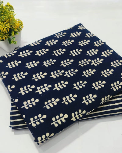 Indiehaat | Blockprinted Cotton Suit (Top & Bottom) Black