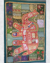 Indiehaat|Kambadiya Green Elephant WallHangings|Elegant Artistry