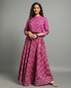 Indiehaat | Blockprinted Cotton Pink Stitched Lehanga