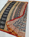 Indiehaat | Chanderi Silk Kalamkari Beige Saree