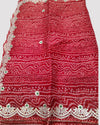 Indiehaat | Kota Cotton Bandhej Gota Patti Red Saree