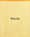 Tissue Silk Yellow Saree Plain Running Blouse | Indiehaat