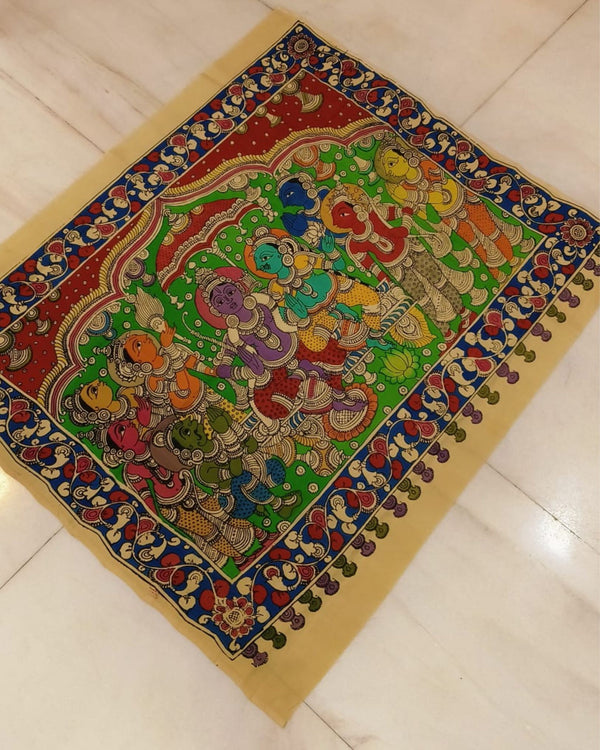 Indiehaat|Bangalori Silk Multicolor Wall Hanging|Unique DÃƒÆ’Ã‚Â©cor