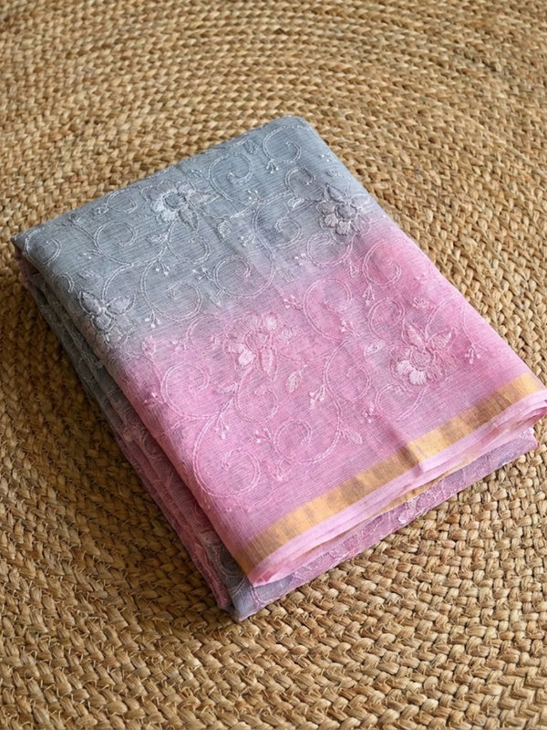 Breezy Pure Cotton Kota Doria Multicolor Saree