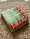 Tye & Drape Kota Cotton Kachi Gotta Green Saree