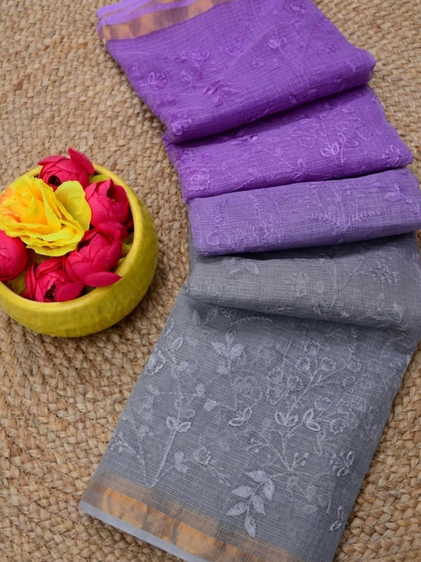 Elegant Pure Cotton Kota Doria Multicolor Saree