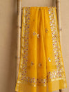 Pankhudi Kota Cotton Gota Patti Bright Yellow Saree