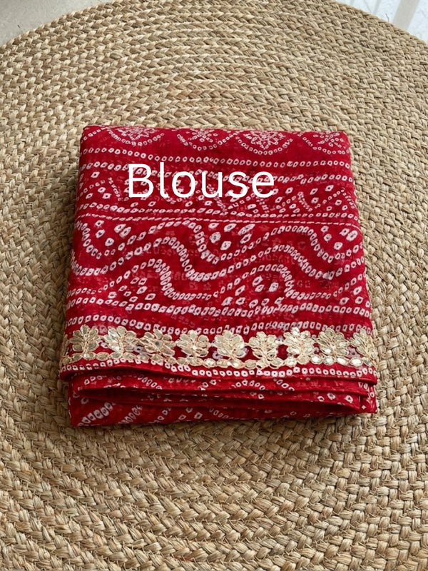 Pankhudi Gota Patti Kota Cotton Light Green Saree