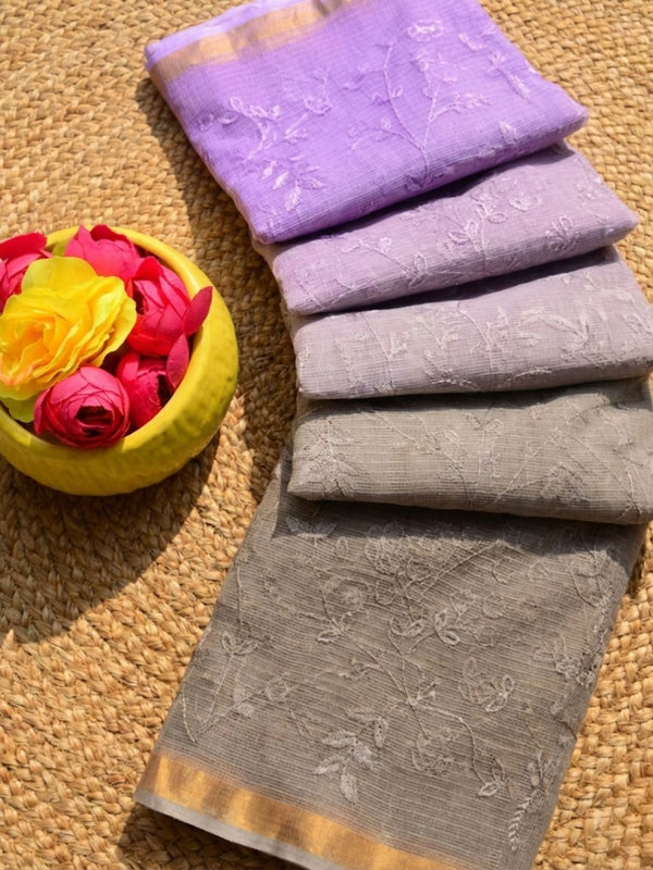 Intricate Pure Cotton Kota Doria Multicolor Saree