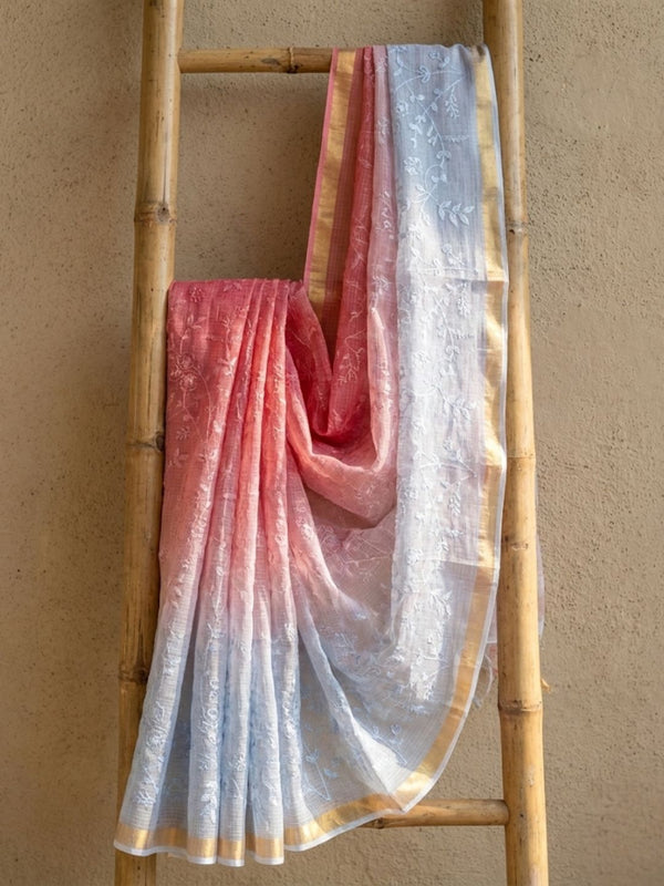 Lightweight Pure Cotton Kota Doria Multicolor Saree