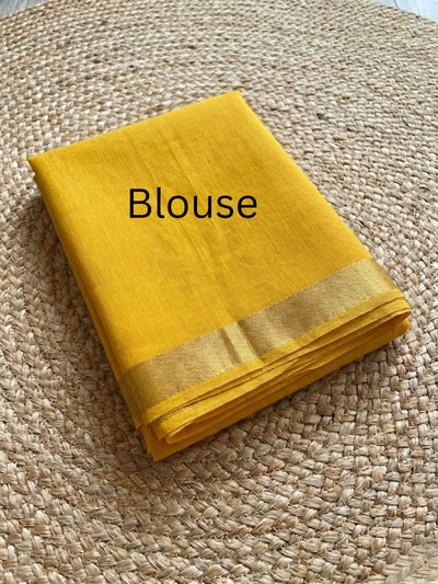 Noor Bandhej Pure Kota Silk Saree Yellow Orange