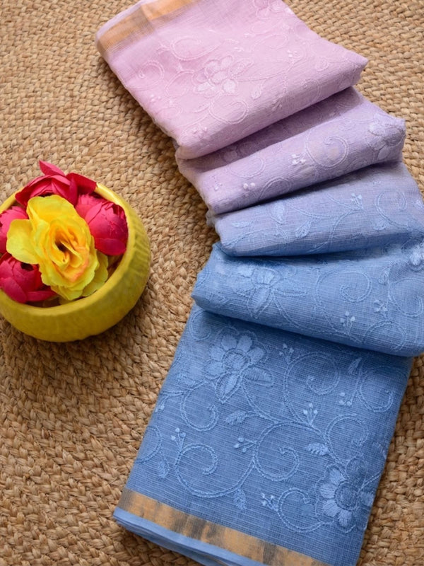 Timeless Pure Cotton Kota Doria Multicolor Saree