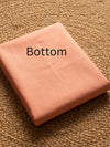 Glimmering Peach Orange Kota Dori Suit (Top+Bottom+Dupatta)
