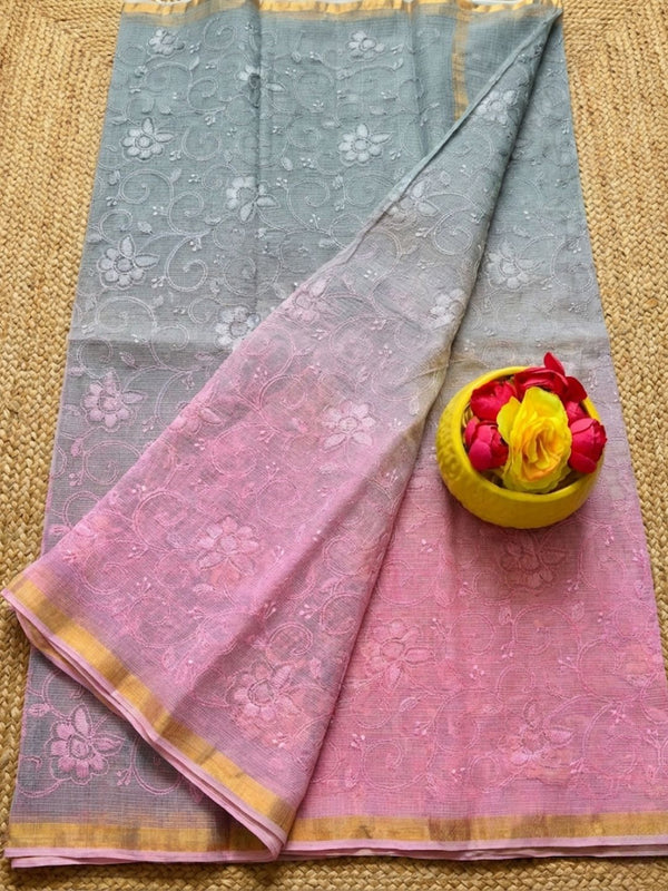 Breezy Pure Cotton Kota Doria Multicolor Saree