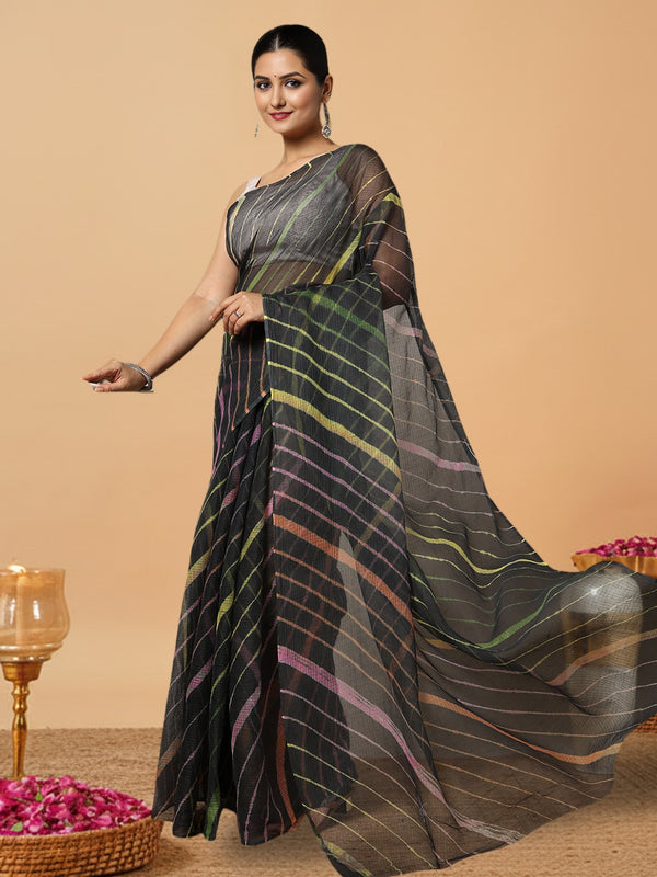 Classic Cotton Kota Doria Saree Handcrafted