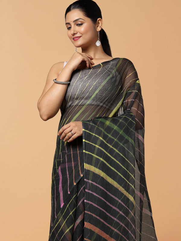 Classic Cotton Kota Doria Saree Handcrafted