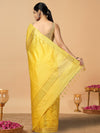 Handcrafted Kota Silk Mustard Plain Saree