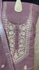 Indiehaat | Gulmohar Slub Linen Mauve Unstiched Embroidered Suit